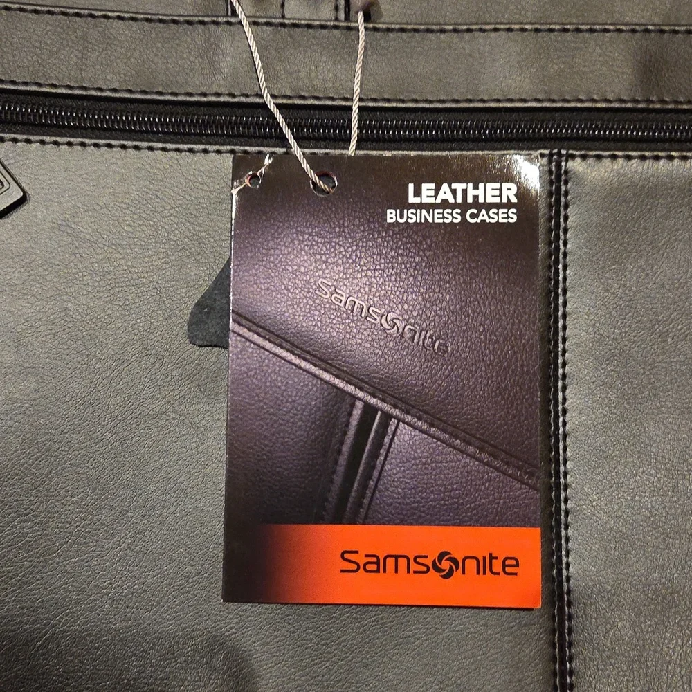 samsonite|leather expandable business case